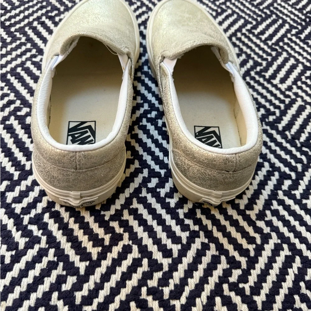 Vans Metallic Slip-On Sneakers - Gold - Picture 3 of 7
